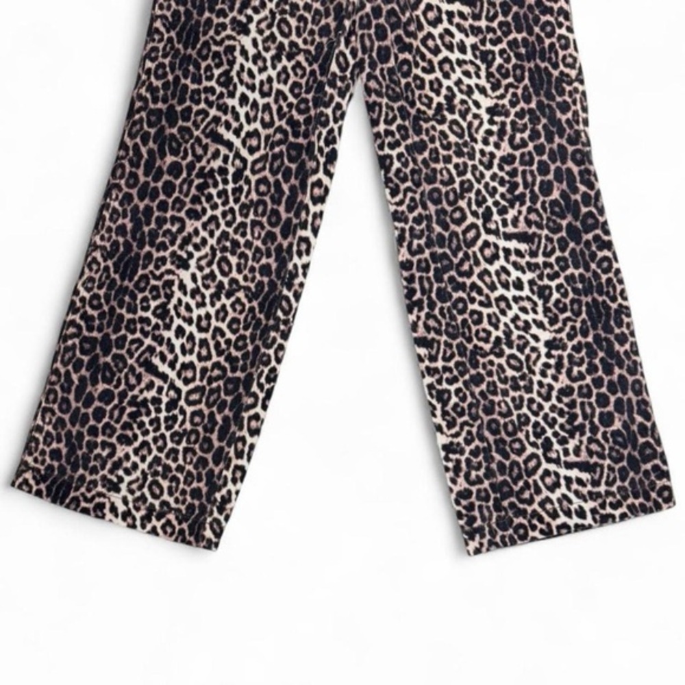 PacSun Casey Low Rise Baggy Leopard Print Jeans W23 Wide Leg Y2K Streetwear Chic - Picture 6 of 8